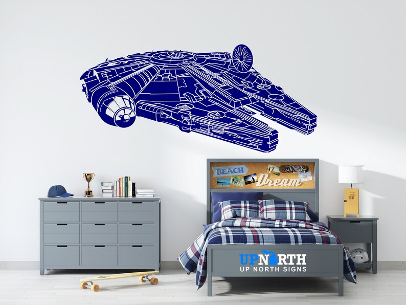 Millennium Falcon Custom Vinyl Wall Decal Etsy