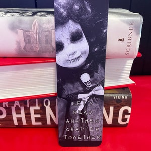 Bookmark:  creepy doll bookmark. Horror bookmark. Horror reader. Reading accessory. Bookish gifts.