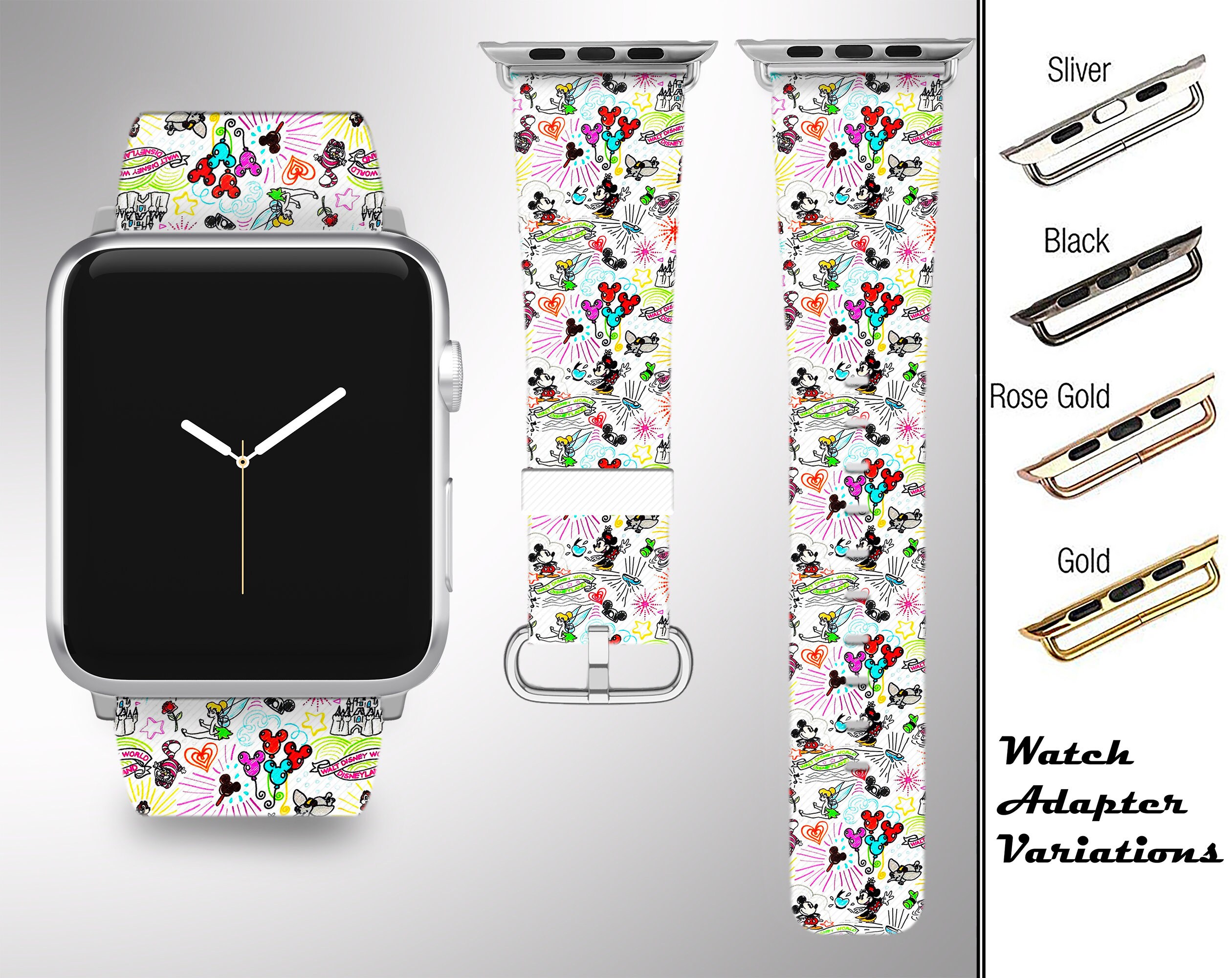 Disney Apple Watch Band size 38 mm Mickey mouse band iWatch Etsy