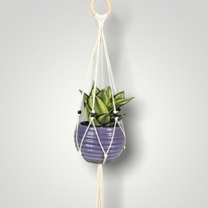 Beaded Plant Hanger - Wall Plant Hanger - Macrame Hanging Plant - Plant Lover Gift - Boho Gift