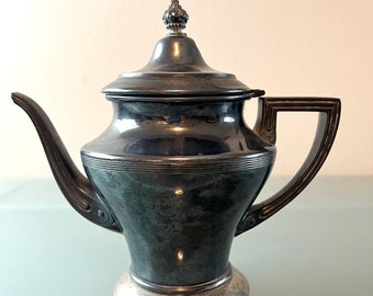 Antique Columbian Silver Co. Quadruple Plate Coffee Pot Server