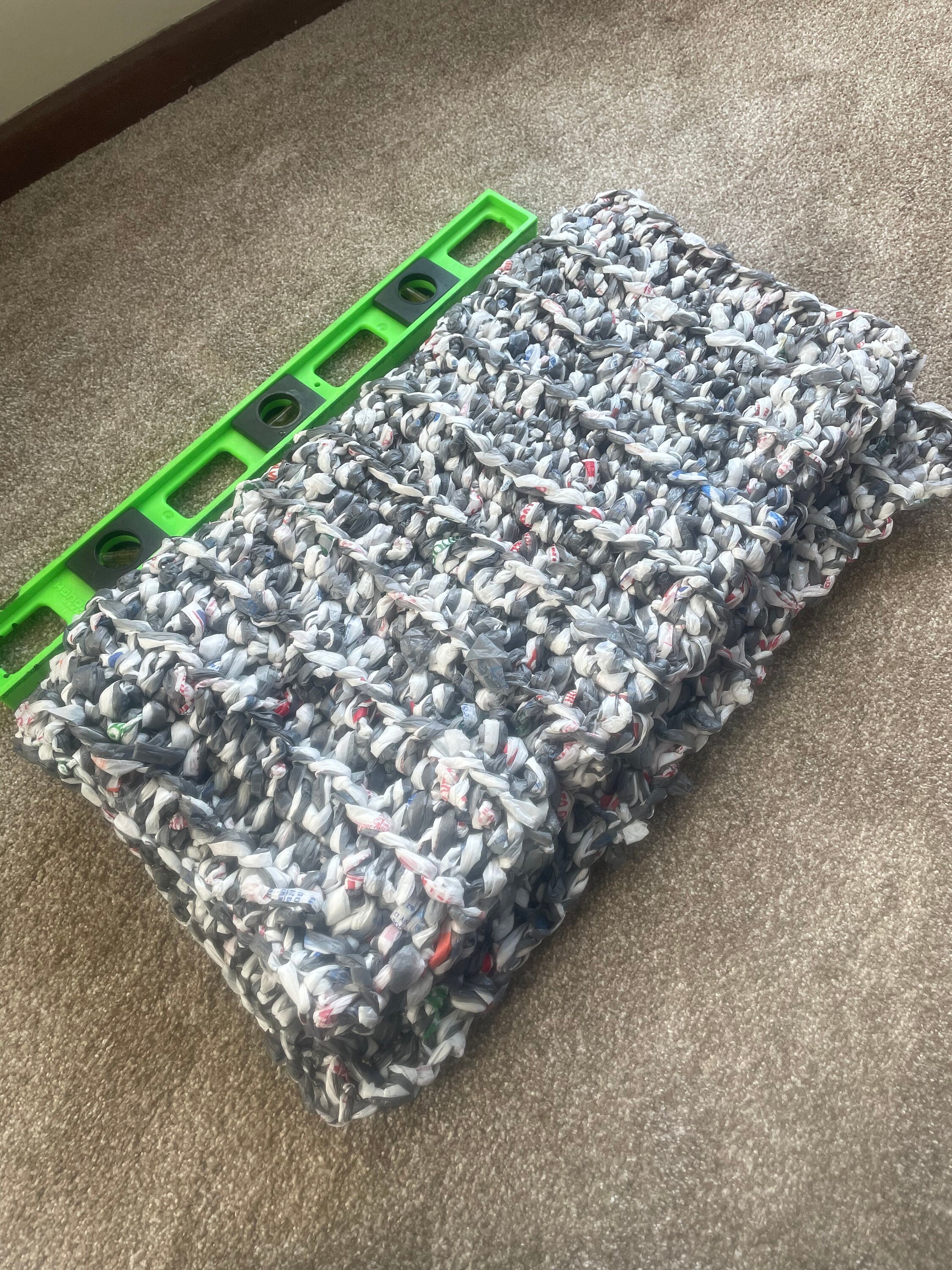 Plarn Rug plarn Mat Recycled Etsy