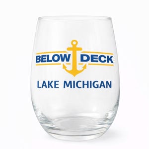 Below Deck Personalized Wine Glass