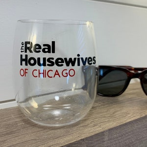 RealHousewives personalized acrylic 14oz wine glass