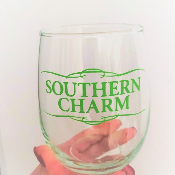 Southern Charm Wine Glass