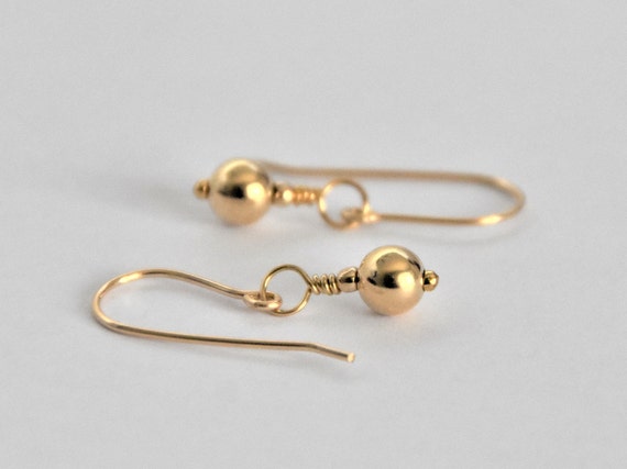 Small 14k shop gold earrings