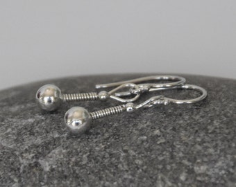 Unique Silver earrings, Unique Sterling silver earrings, tiny Sterling silver earrings, tiny silver earrings, small silver earrings, unique