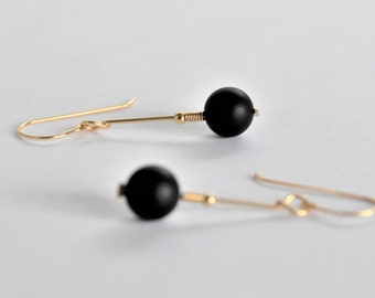 black onyx earrings black onyx and gold earrings 14k gold and black onyx earrings unique gold and black onyx earrings onyx and gold earrings