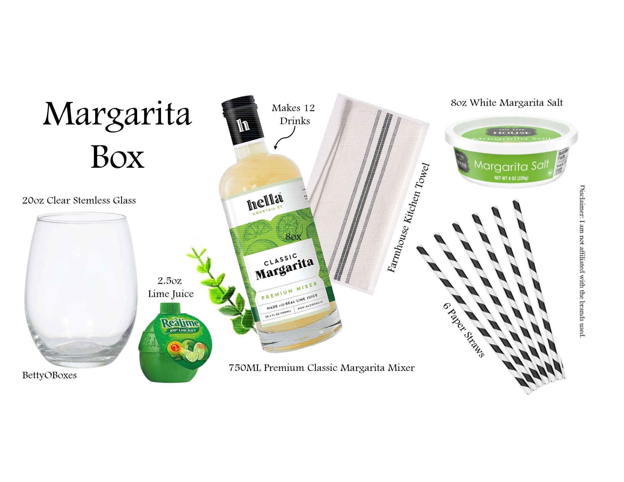 Margarita Cocktail Gift Box Set Etsy