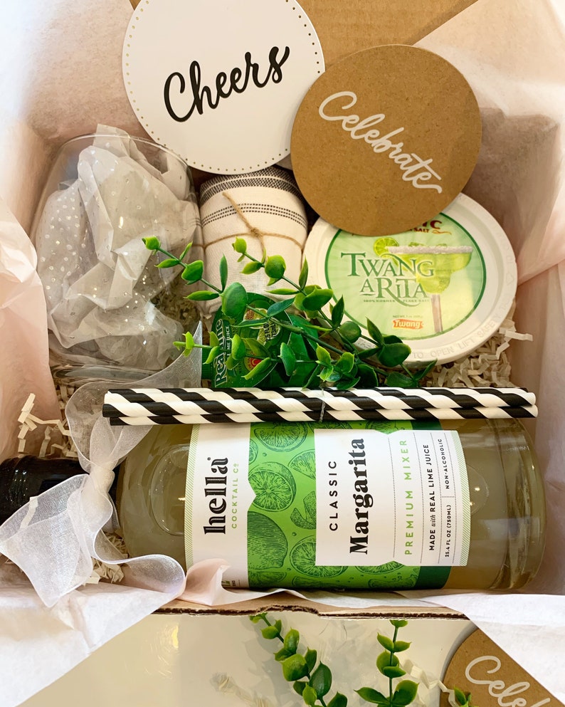 Margarita Cocktail Drink Kit Gift Box Set Happy Valentines Etsy