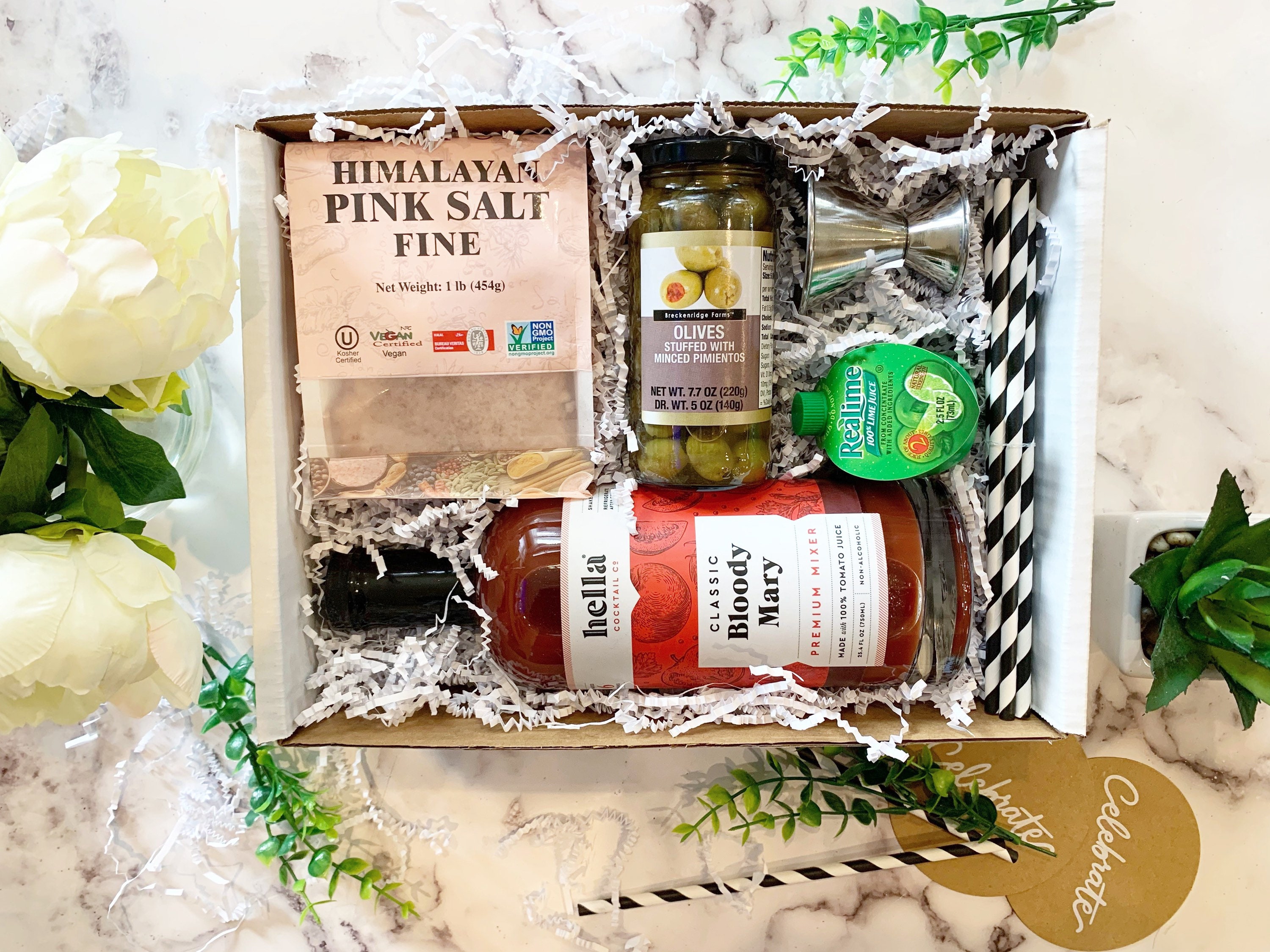 Bloody Mary Cocktail Kit Drink Gift Box Set Happy Birthday Etsy
