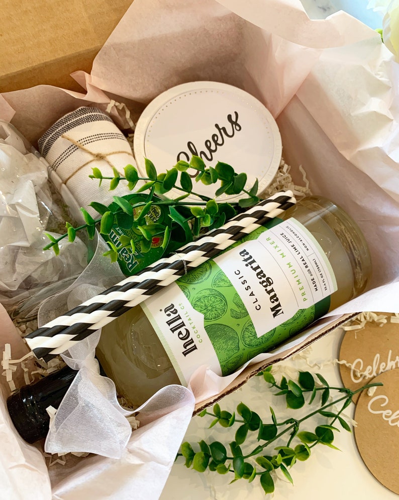 Margarita Cocktail Drink Kit Gift Box Set Happy Valentines Etsy
