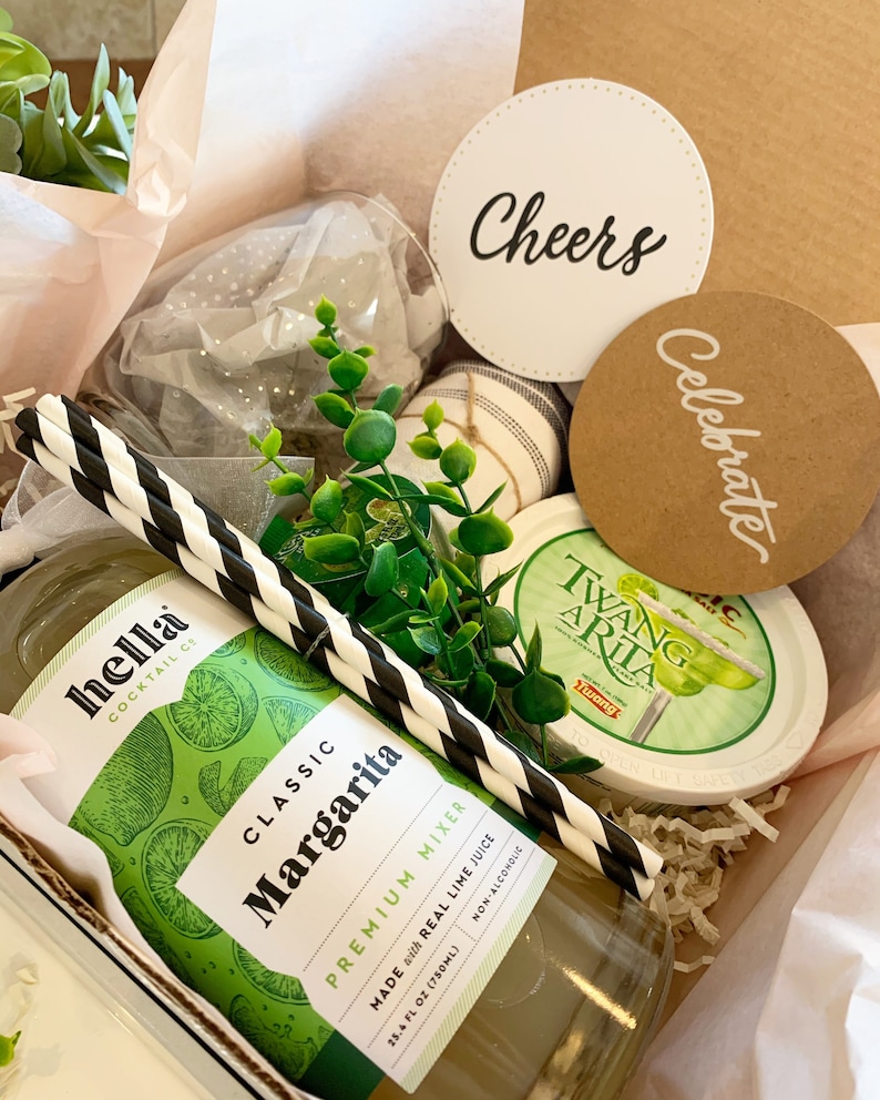 Margarita Cocktail Drink Kit Gift Box Set Happy Birthday Etsy