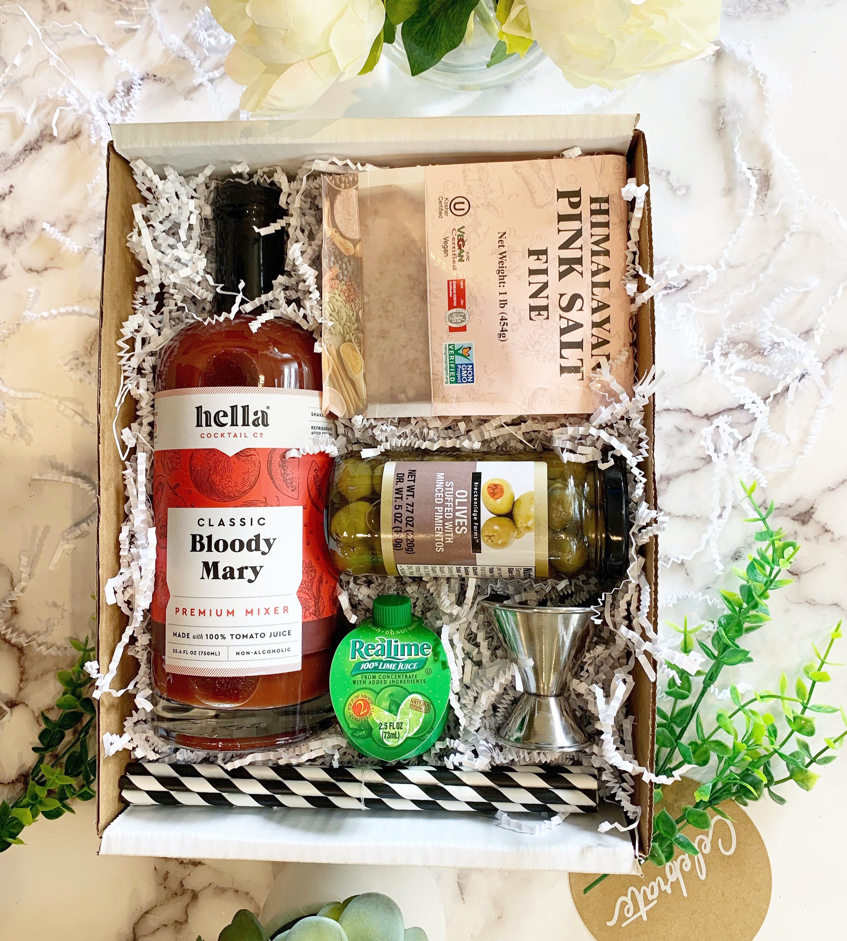 Bloody Mary Cocktail Kit Drink Gift Box Set Happy Birthday Etsy