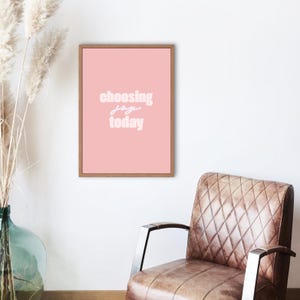 Choosing Joy Today digital download print, 8x10, christian home print, christian quote, christian decor, encouraging quote print