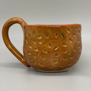 Small Carved Vine Mug