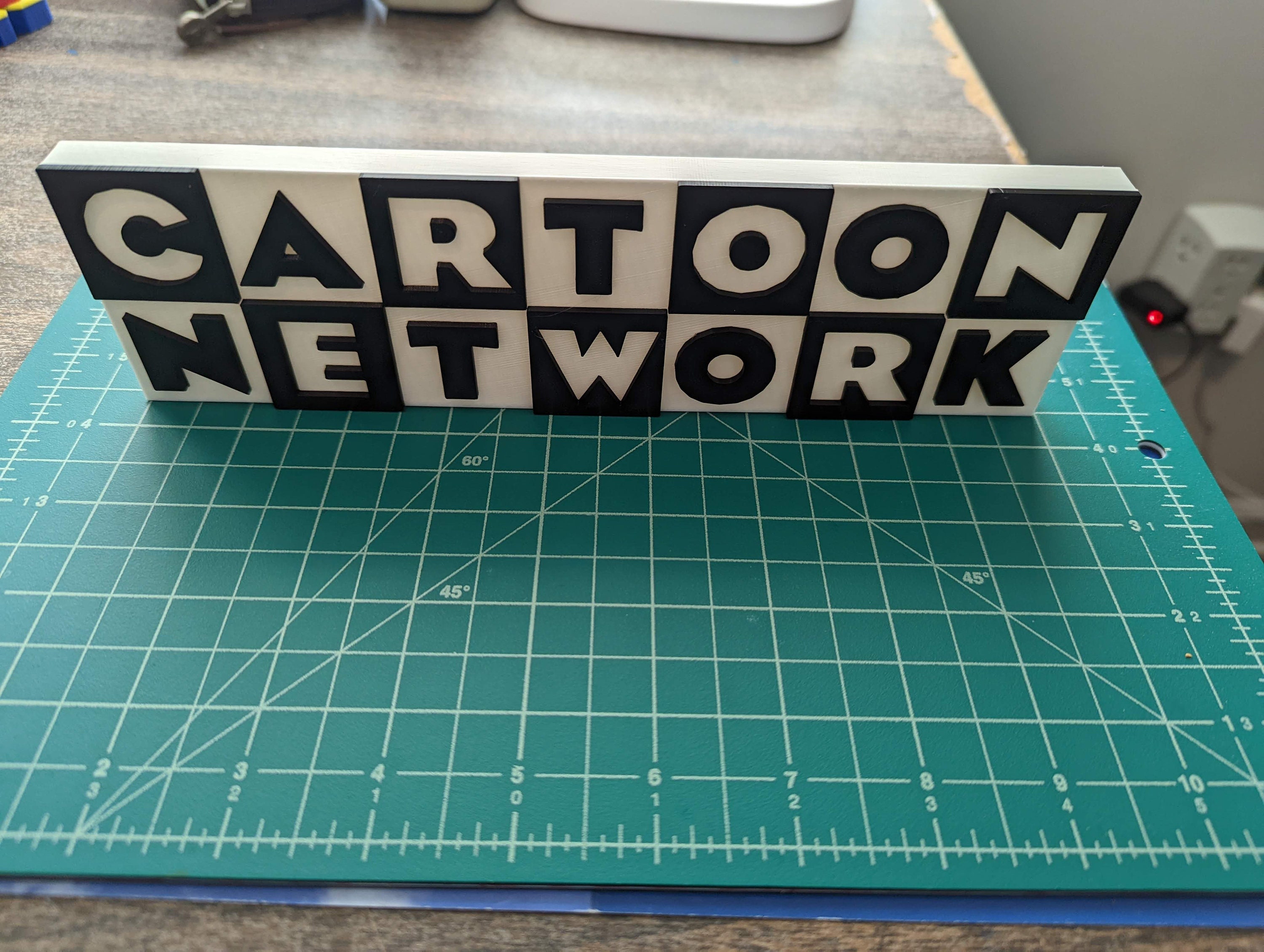 Cartoon Network 1992 3D Printed Art Logo Shelf Stand Wall -  Denmark