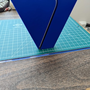 Viacom company 3D printed V logo shield display color image 4