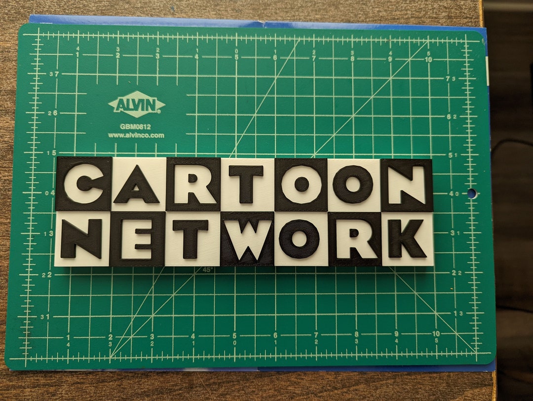 Cartoon Network 1992 3D Printed Art Logo Shelf Stand Wall Etsy