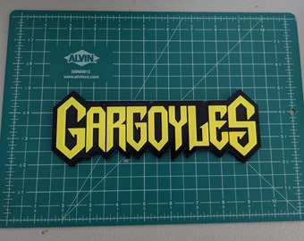 Gargoyles logo 3d printed desk shelf wall