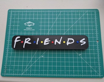 FRIENDS logo 3D printed art TV show display sign shelf