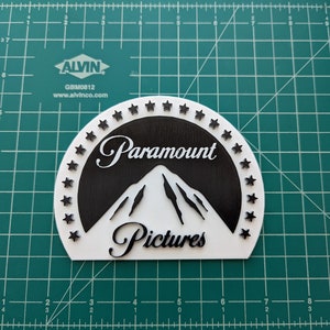 Paramount Pictures 3D printed art logo wall display