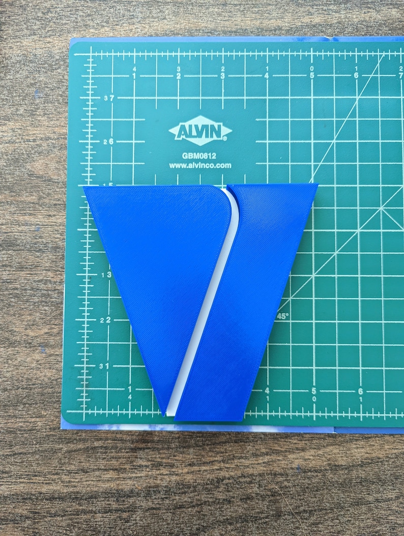 Viacom company 3D printed V logo shield display color image 2