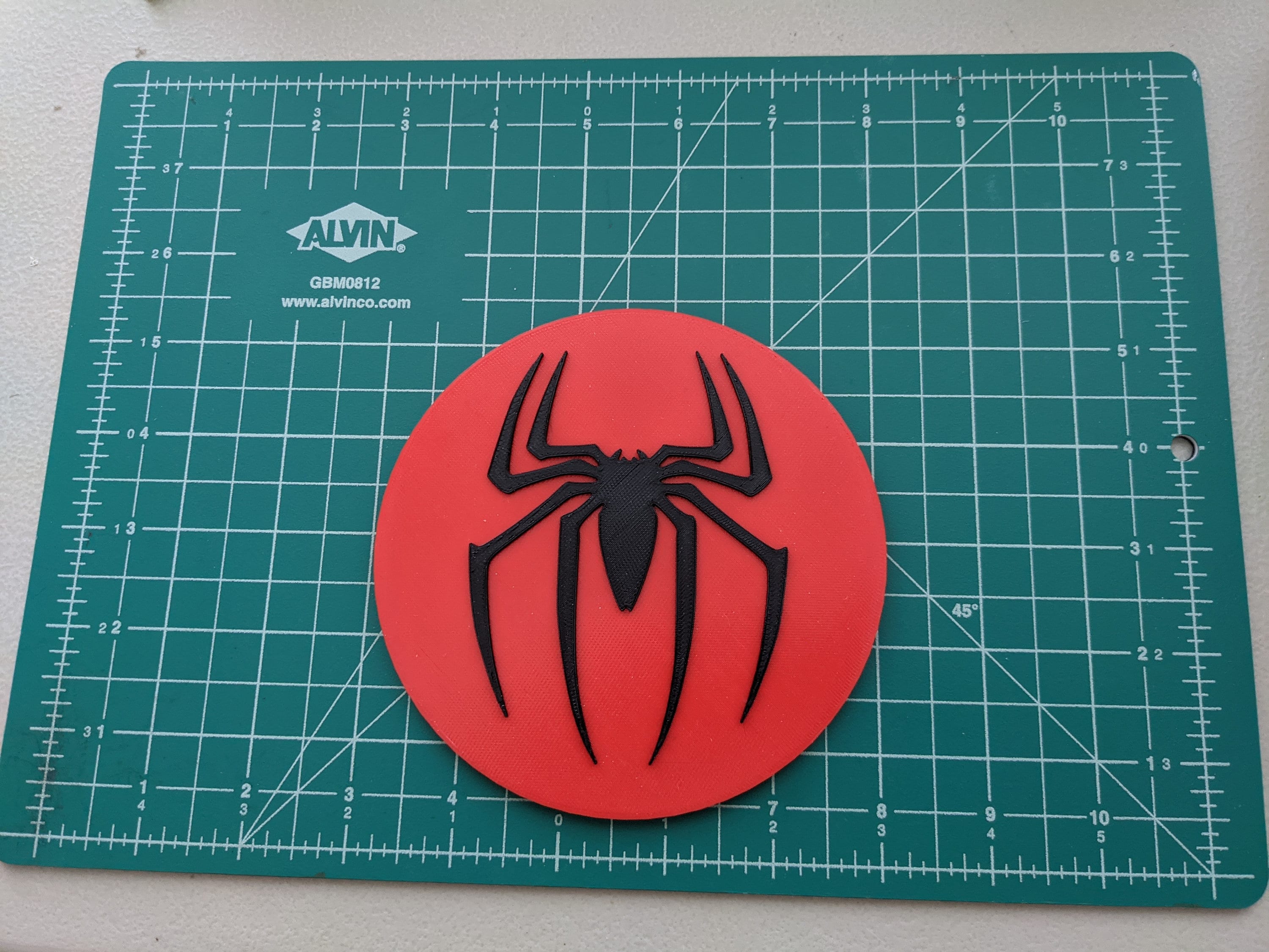 Marvel Spiderman SpiderMan emblem logo 3D printed color wall Etsy