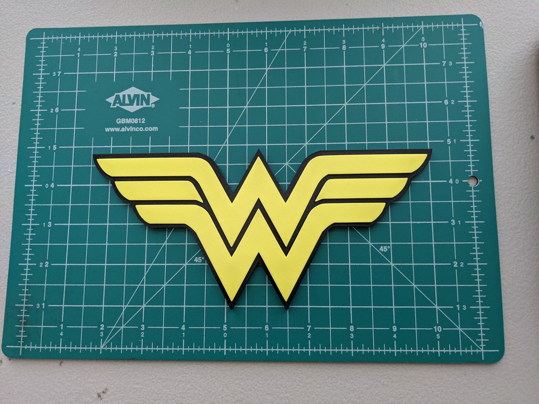 Wonder Woman DC Emblem Logo 3D Printed Color Wall Mount Display - Etsy