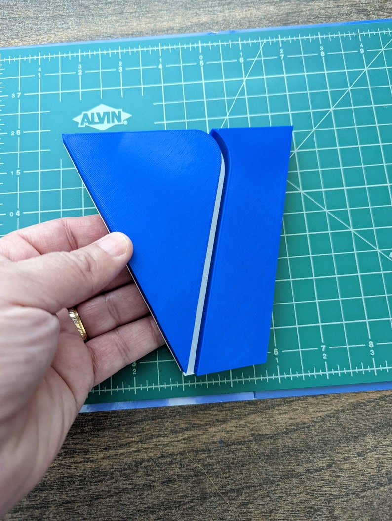 Viacom company 3D printed V logo shield display color image 3