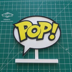 POP Funko Display Sign 3D Printed Shelf Dorbz Wobblers Multicolor Multi-color