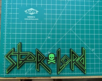 Star-Lord band 3D printed art logo shelf wall display mount Marvel Guardians