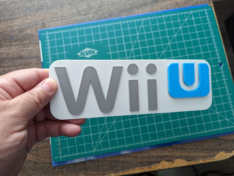 Wii U 3D Printed Art Logo Shelf Stand Wall Display Mount - Etsy