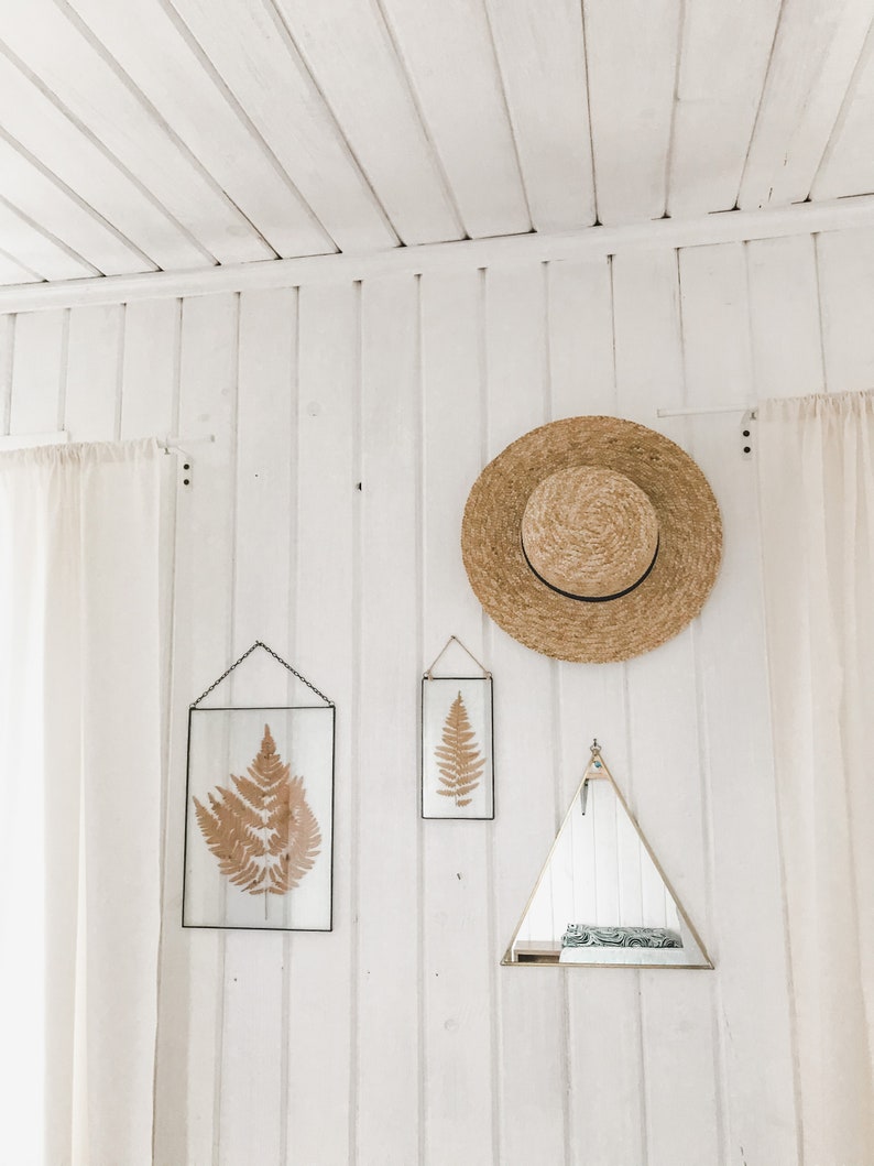 Triangle Wall Art Boho Decor Geometric Wall Hanging Etsy