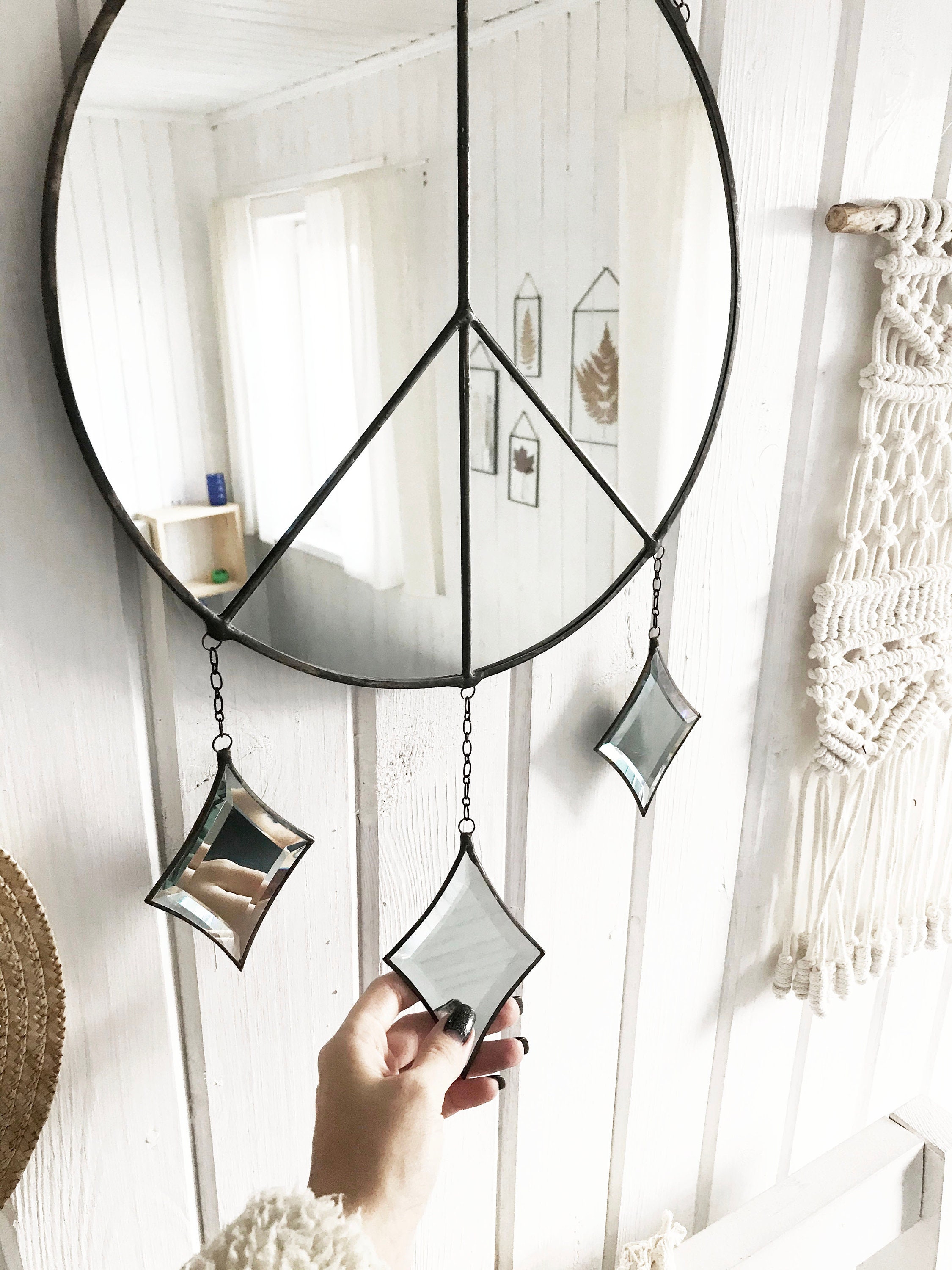 Hippie Wall decor Mirror wall decor boho wall decor boho Etsy