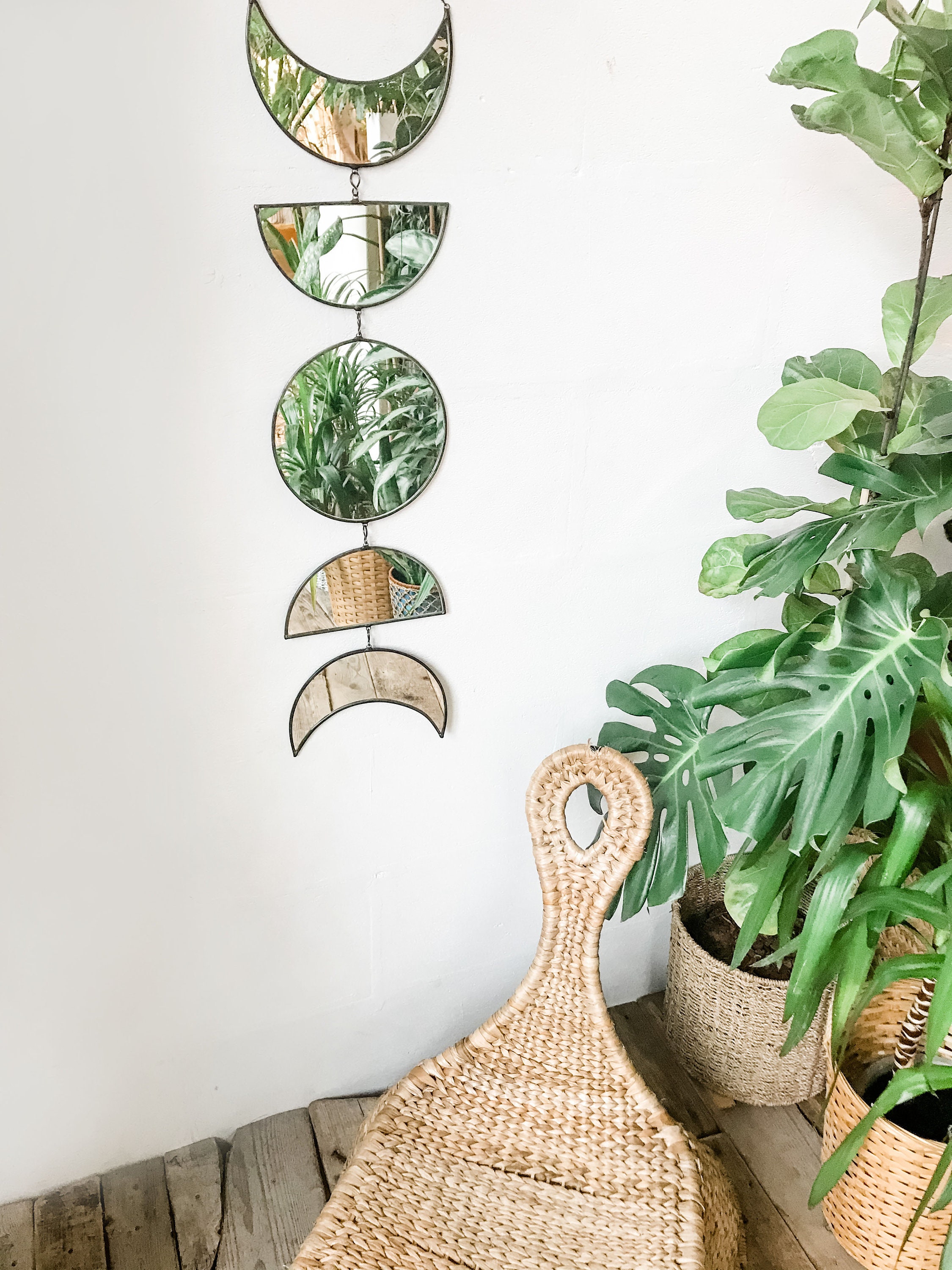 Phases of the moon wall decor moon phases wall hanging moon | Etsy