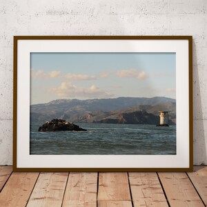 Ocean Print, California Beach, San Francisco, Lands End, Pacific, Seals, Landscape, outdoor, light house, gift, Home decor, Fine Art Print