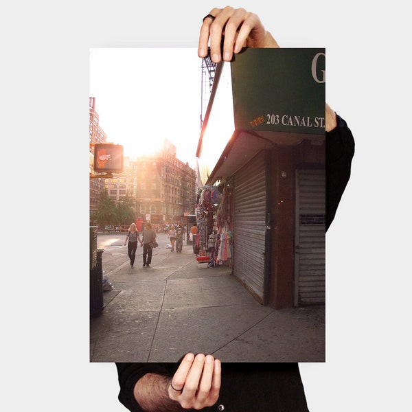 Street photography print NYC, American city photo decor, Original New York City poster