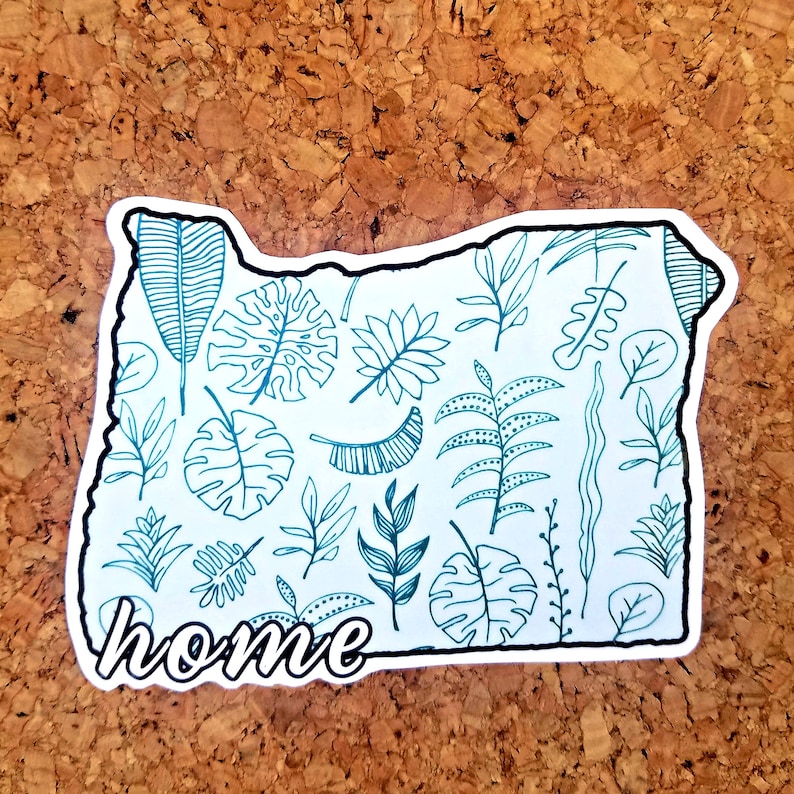 Great for Laptops and Water Bottles Oregon State Home Sticker