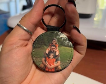 Personalisierte Foto Schlüsselanhänger | Geschenk für Familie, Paare, Haustier und Erinnerung