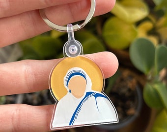 Mother Teresa of Calcutta Catholic Keychain