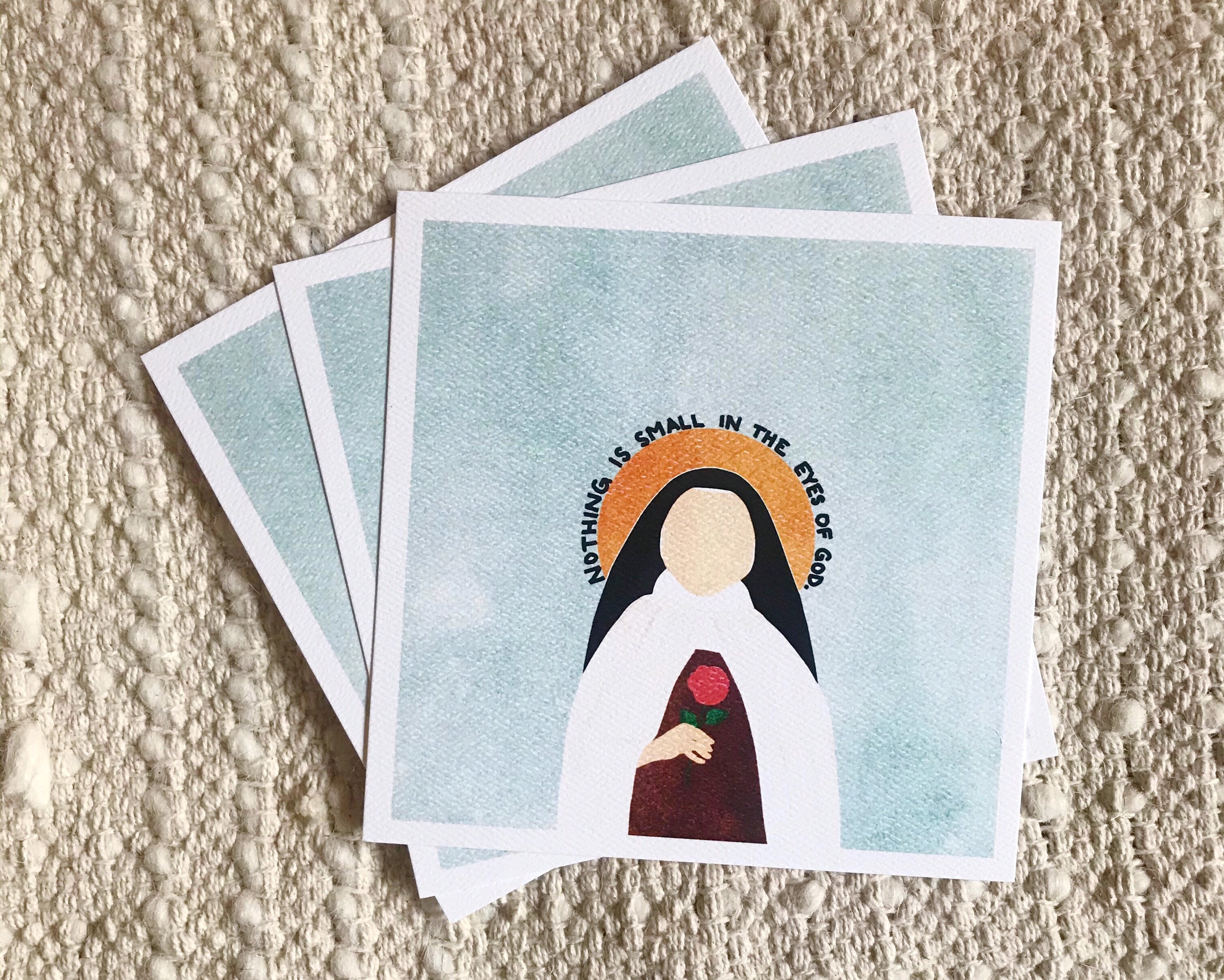 Vitrail Art Mural Sainte Thérèse De Lisieux - 60x35 Cm - Les Vitraux De L'Histoire