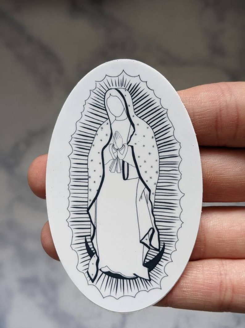 Our Lady of Guadalupe, Colorful Catholic Sticker image 5