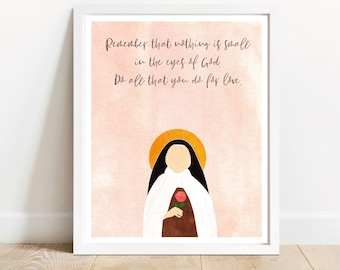 St Therese Wall Art | Etsy