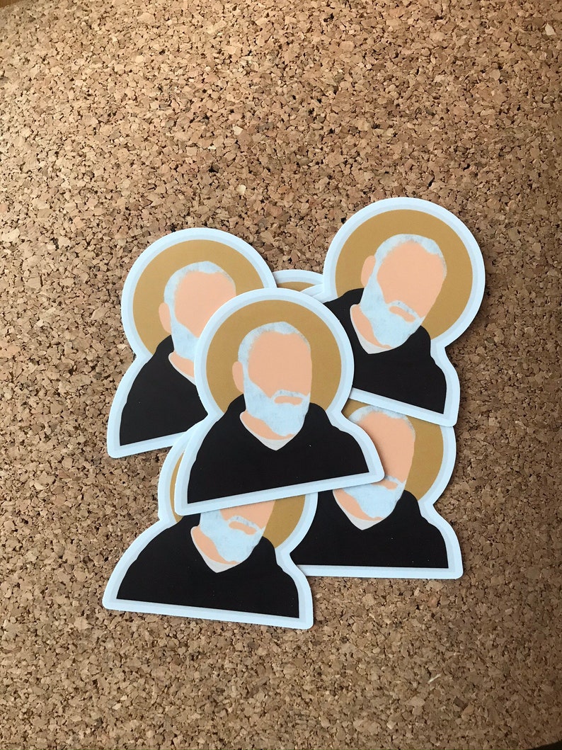 Padre Pio Sticker Catholic Saint Sticker St. Pío Pietrelcina | Etsy