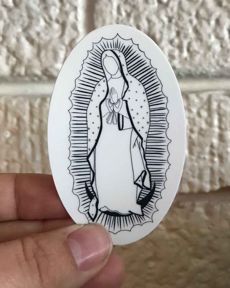 Our Lady of Guadalupe Catholic Sticker image 0