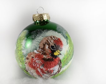 Christmas Hand Painted Ornament, Christmas Decoration, Christmas Gifts, Christmas  Decor, Christmas Tree Ornament, Christmas Glass Ball