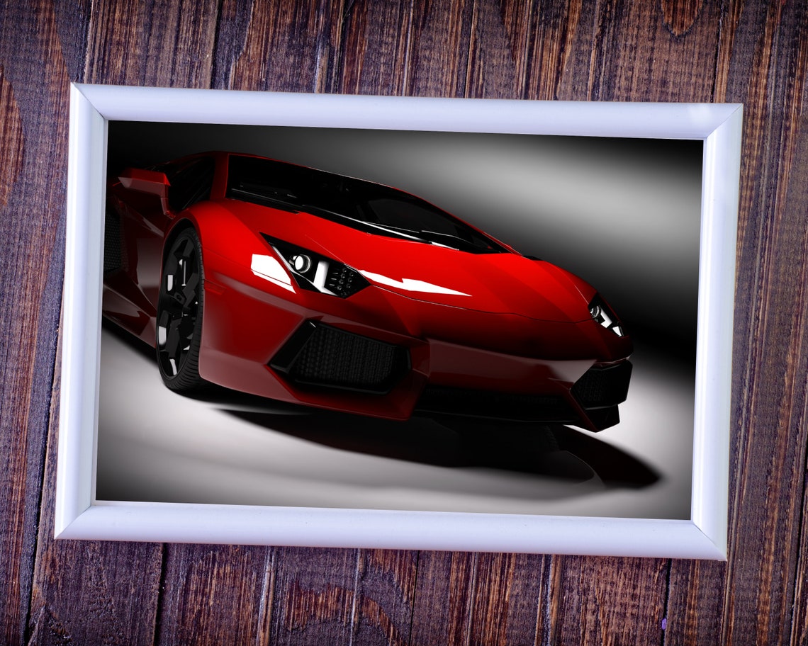 Cars Posters Sports Car Art Wall Poster Kids Bedroom Super Car Etsy