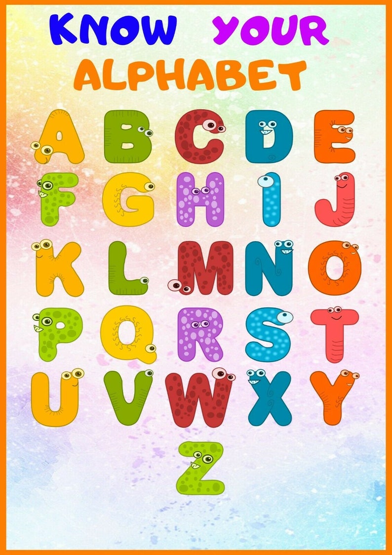 8 Pack Educational Preschool Posters Primary School Early | Etsy