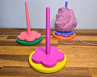 Soporte giratorio para hilo para ganchillo y punto